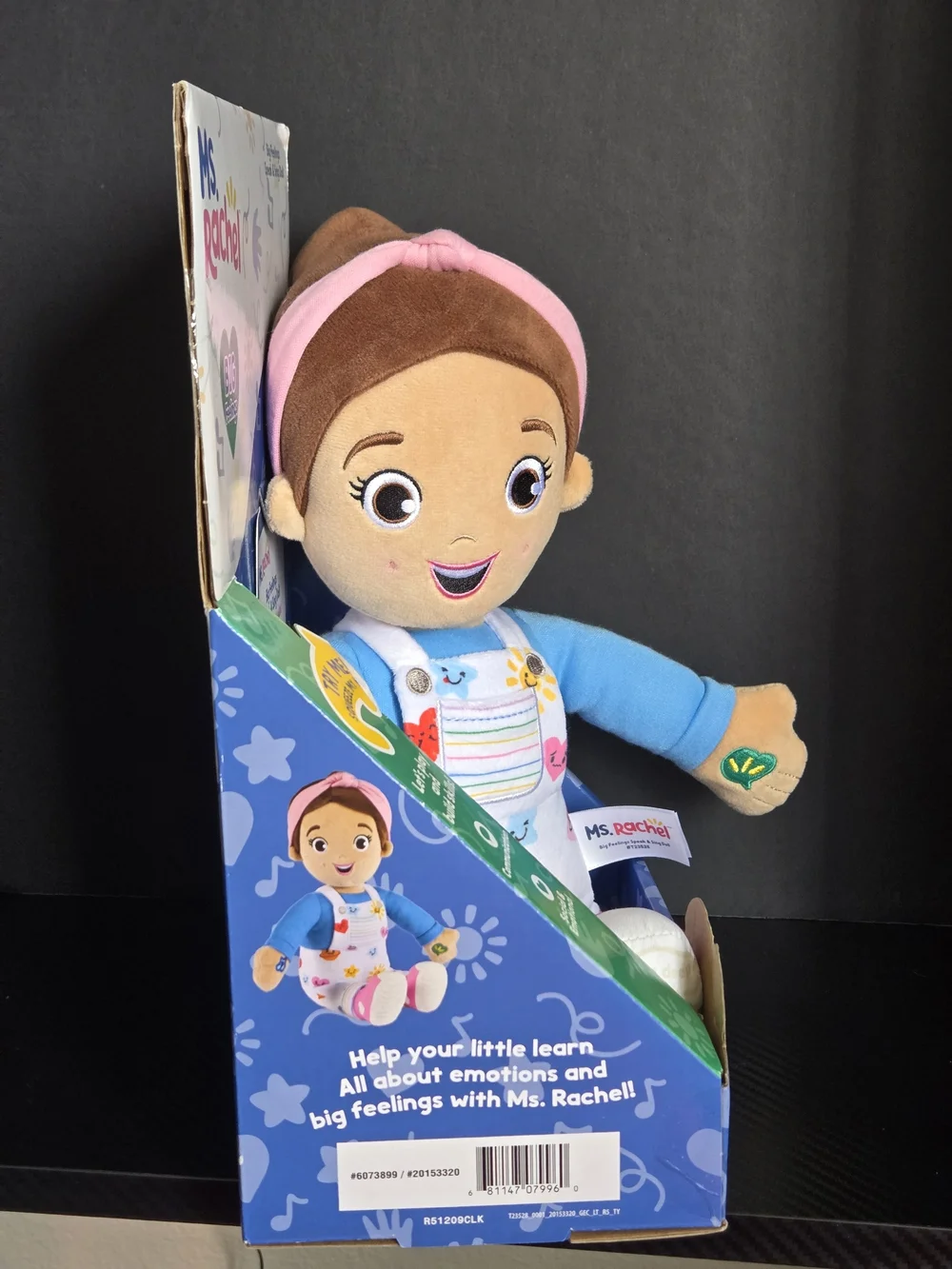 Ms. Rachel Big Feelings Speak & Sing Doll Sensory Learning Toy New In Box NIB